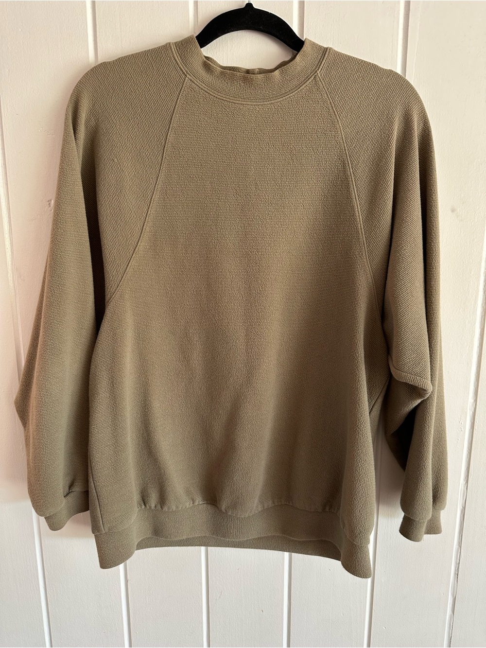 Madewell Olive Green Rear Button Sweater